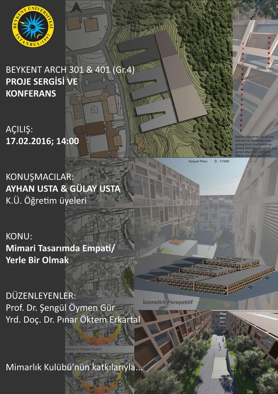 Beykent Arch 301&401 (Gr.4) Proje Sergisi ve Konferans